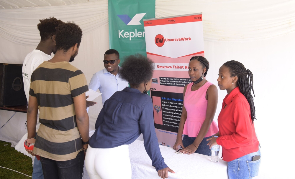 Members of UmuravaWork start-up during a workshop. The local start-up has been selected among 45 other African start-ups for the Village Capital’s Future of Work Africa Accelerator programme. / Photo: Courtesy