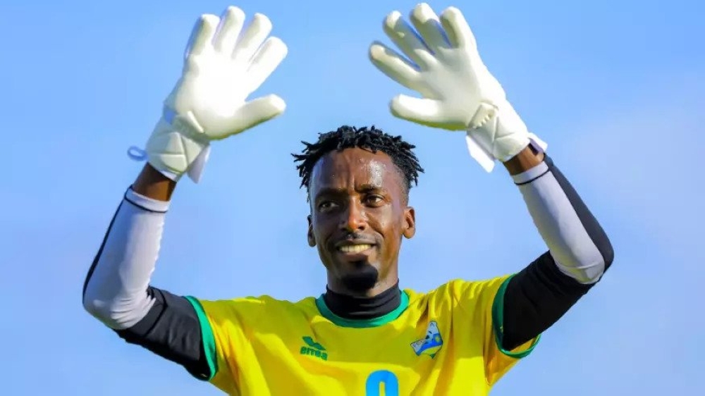 Emery Mvuyekure, the national football team goalkeeper is among the provisional squad to start preparations for the African Nations Championship (CHAN) qualifiers. / File