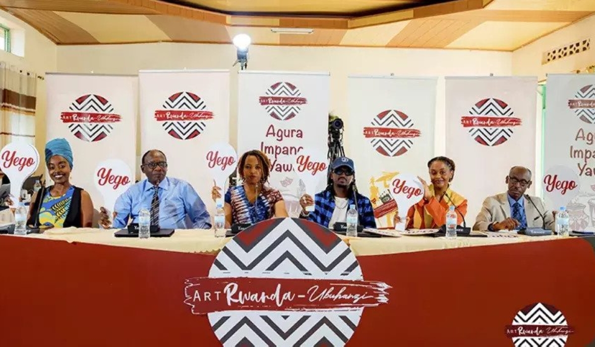 The jury panel at the Art Rwanda- Ubuhanzi provicial auditions.