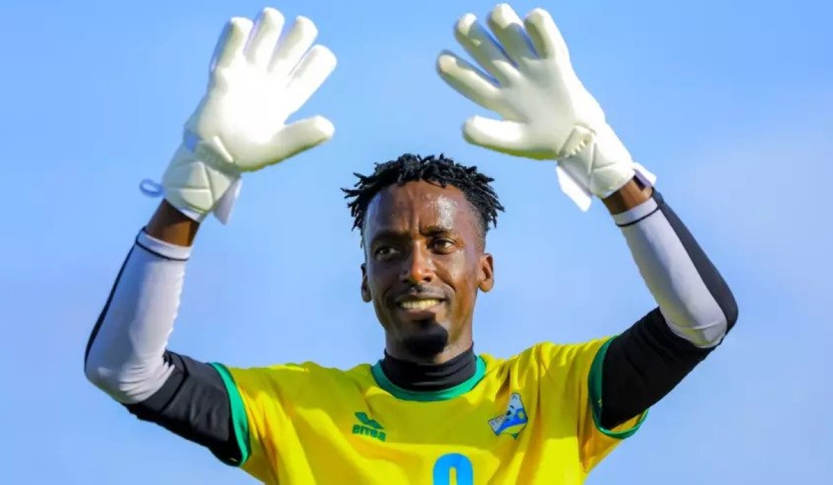 Emery Mvuyekure, the national football team goalkeeper is among the provisional squad to start preparations for the African Nations Championship (CHAN) qualifiers. / File