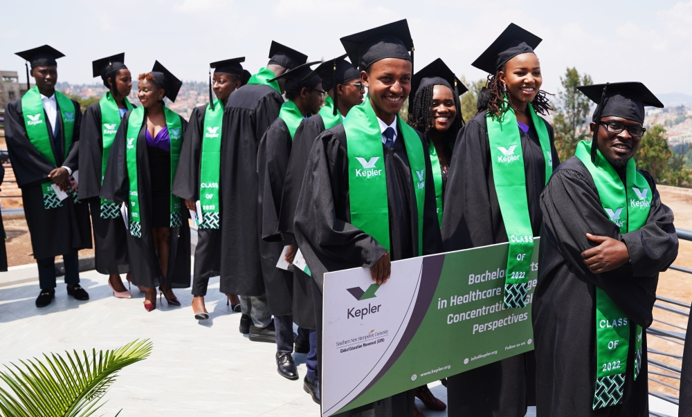 A total of 101 graduates received degrees in business studies at Kepler- Kigali Campus in Kinyinya on August 19.