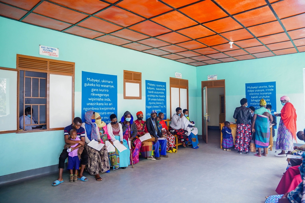 Patients wait for medical services at a health post in Nyamagabe District. / Photo: Dan Nsengiyumva