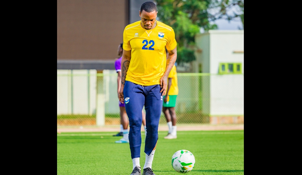 Amavubi defender Abdul Rwatubyaye is one of the players that might determine the outcome of the 2023 CHAN qualifier against Ethiopia on Friday in Dar es salaam. Photo: Courtesy.