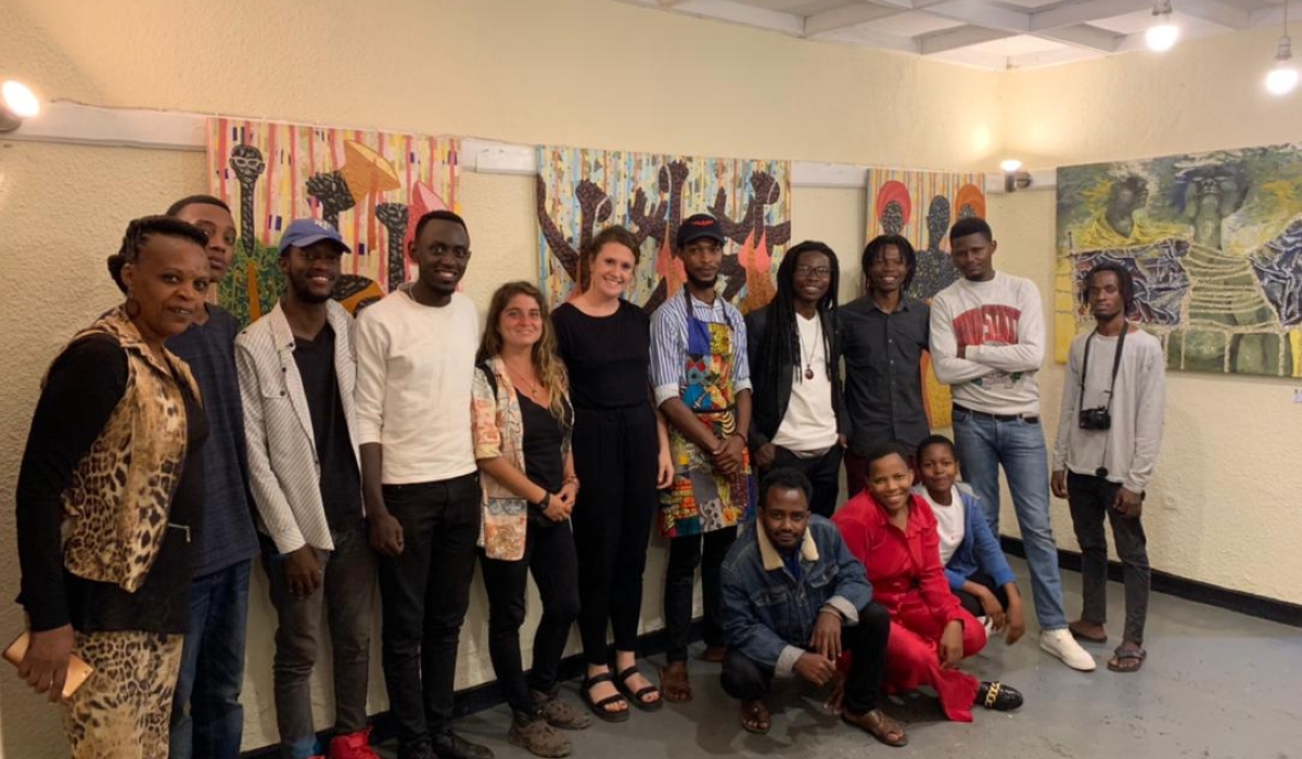 Some of the attendees of the exhibition.