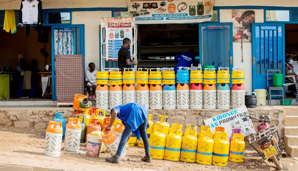 A liquefied natural gas shop in Kigali. Photo: File.
