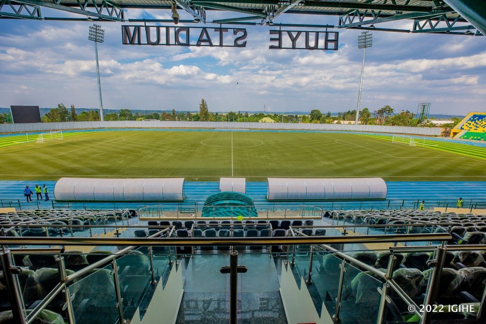 The Minister of Sports Aurore Mimosa Munyangaju will on Wednesday tour the newly refurbished Huye Stadium ahead of Saturday’s 2023 African Nations Championship return leg qualifier
between Rwanda and Ethiopia in Huye District, Southern Province. Photo: Courtesy.