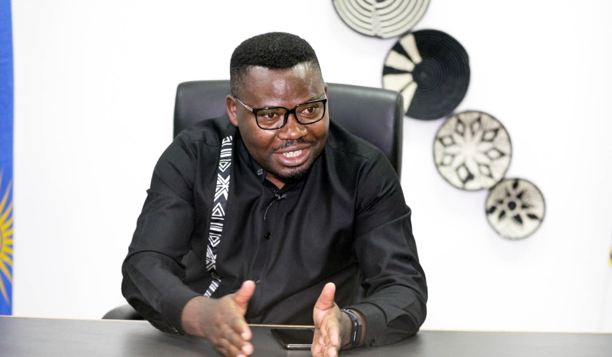 Suspended State Minister Edouard Bamporiki during an interview with The New Times in January. RIB announced that it concluded investigations into his alleged corruption case. Photo: Willy Mucyo.