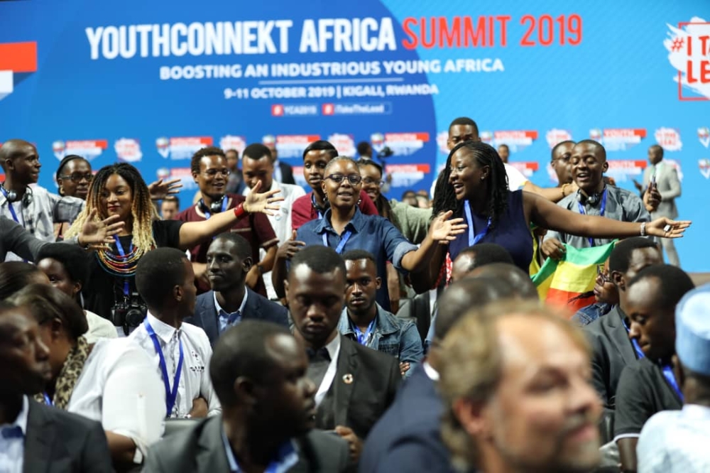 Delegates from all over Africa during Youth Connect Africa 2019 in Kigali. Over 10,000 innovators, leaders are expected in Kigali for YouthConnekt summit next moth. / File