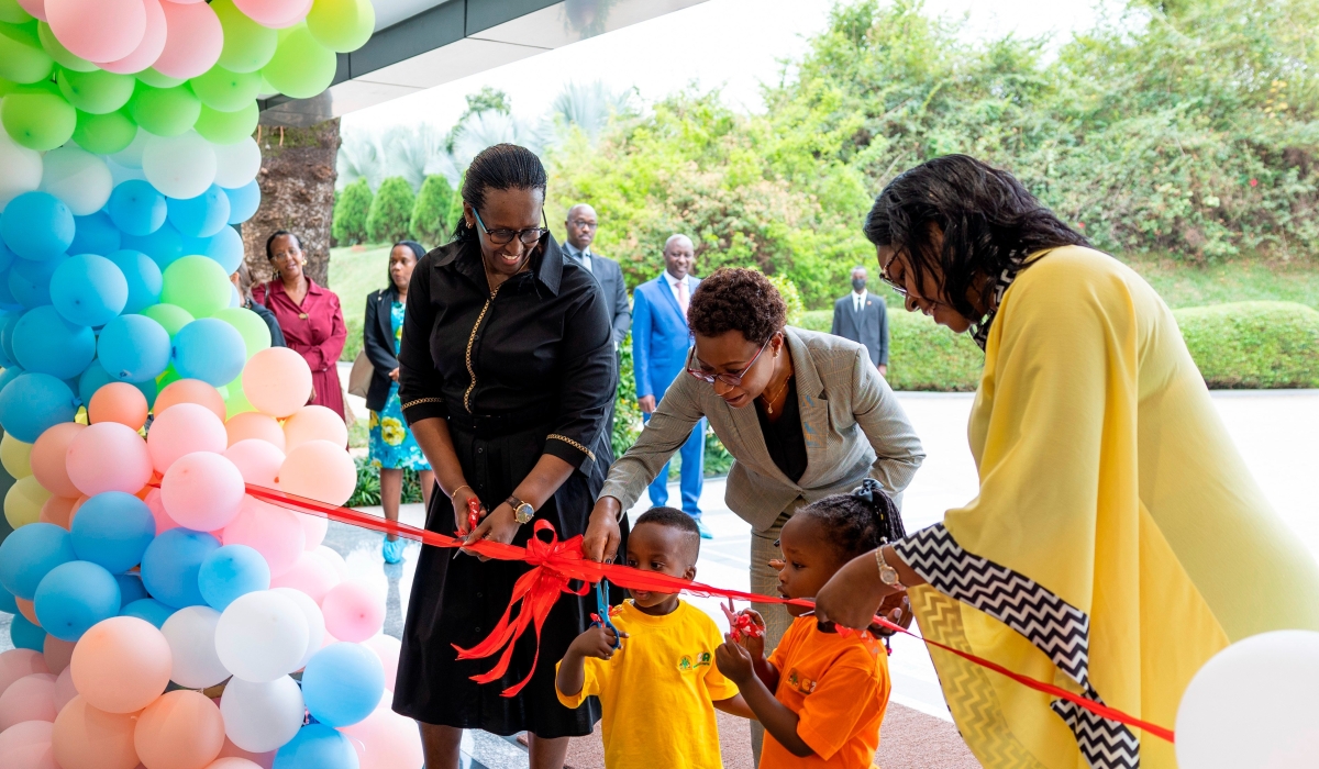 First Lady Jeannette Kagame officially inaugurates EZA-Urugwiro ECD Centre at Village Urugwiro on Thursday, September 1. / Courtesy