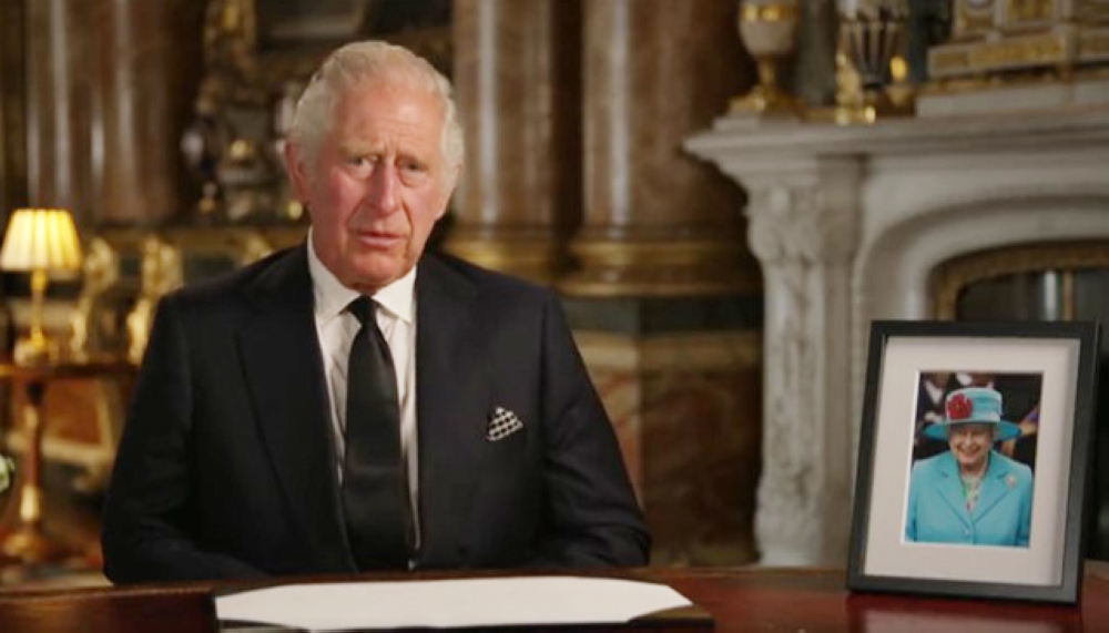 The United Kingdom king, Charles III addresses the nation  on September 9. Courtesy