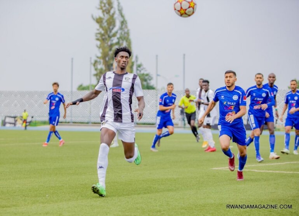 APR FC&#039;s goal scorer Evode Mugunga during the first leg match against US Monastir at Huye Stadium on Saturday, September 10. Courtesy