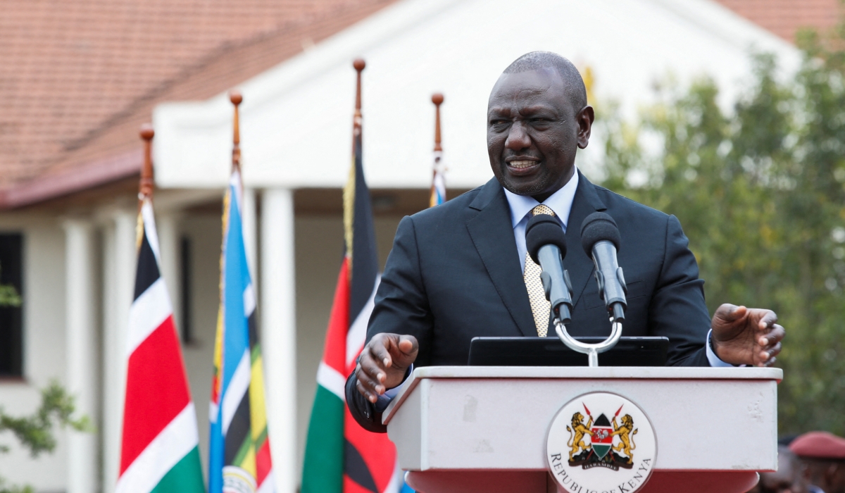 Kenya's President-elect William Ruto speaks after the Supreme Court upheld his win in Nairobi, Kenya September 5, 2022. REUTERS/Monicah Mwangi
