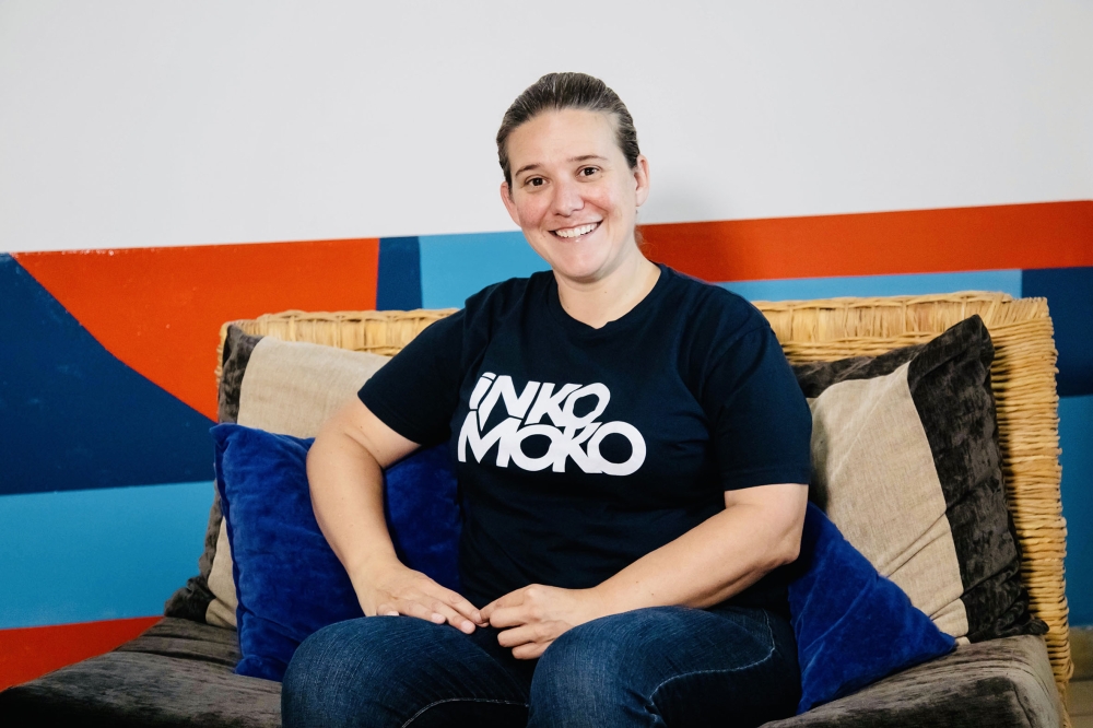 Julienne Oyler, Founder and Chief Executive of Inkomoko during the interview on September 10. / Photo: Willy Mucyo
