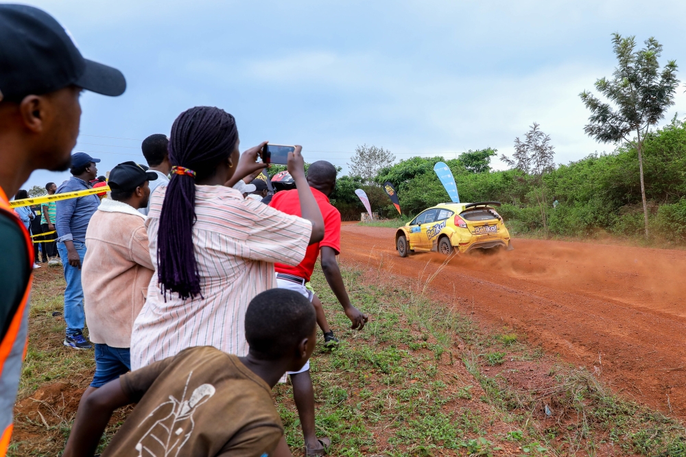 Sports lovers who turn up to watch  the rolling of the 22nd edition of Rwanda Mountain Gorilla Rally which is underway in Bugesera District on Saturday , September 24. All Photos by Dan Nsengiyumva