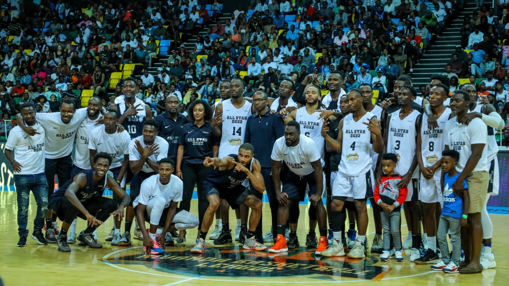 Players pose for a photo at  the All-Star Game that took place on Saturday, September 24. All Photos by Dan Nsengiyumva