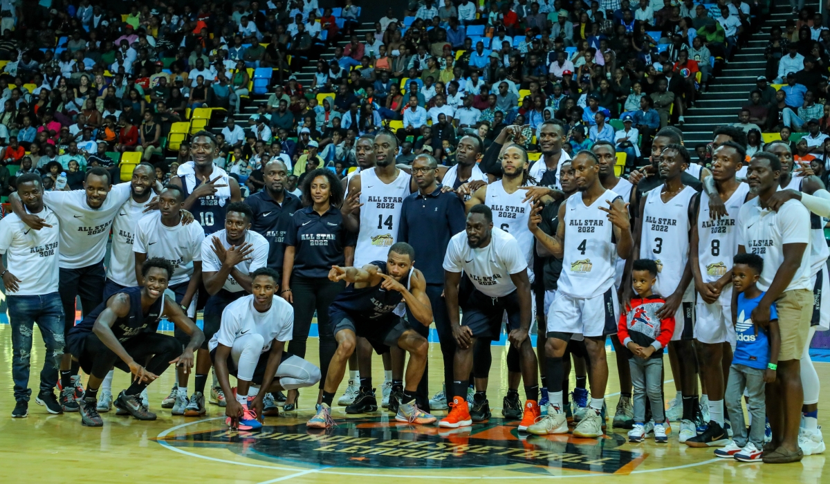 Players pose for a photo at  the All-Star Game that took place on Saturday, September 24. All Photos by Dan Nsengiyumva