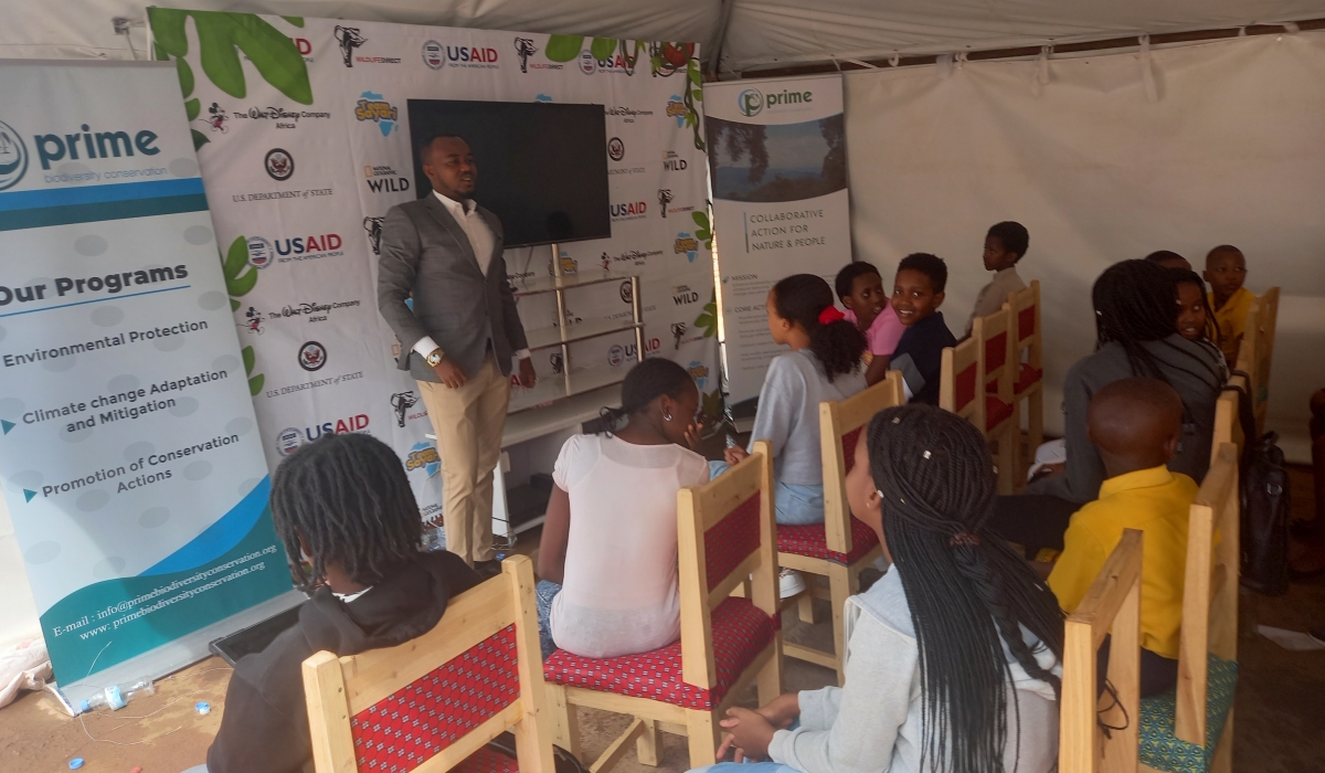 After the screening, the children had an interactive session on conservation and environmental protection. / Courtesy
