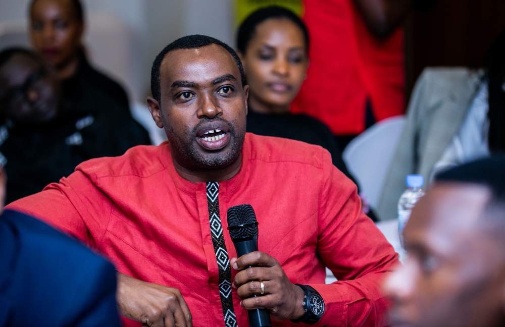 Emmanuel Habineza, Managing Partner of BDO in East Africa, speaks at the workshop in Kigali on September 23. / Photos: Olivier Mugwiza.