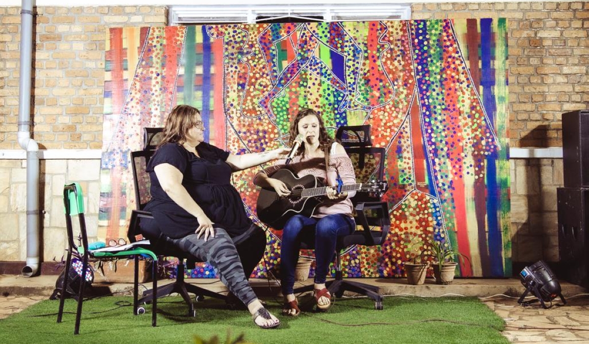 America Nelson performing for the audience. / Courtesy