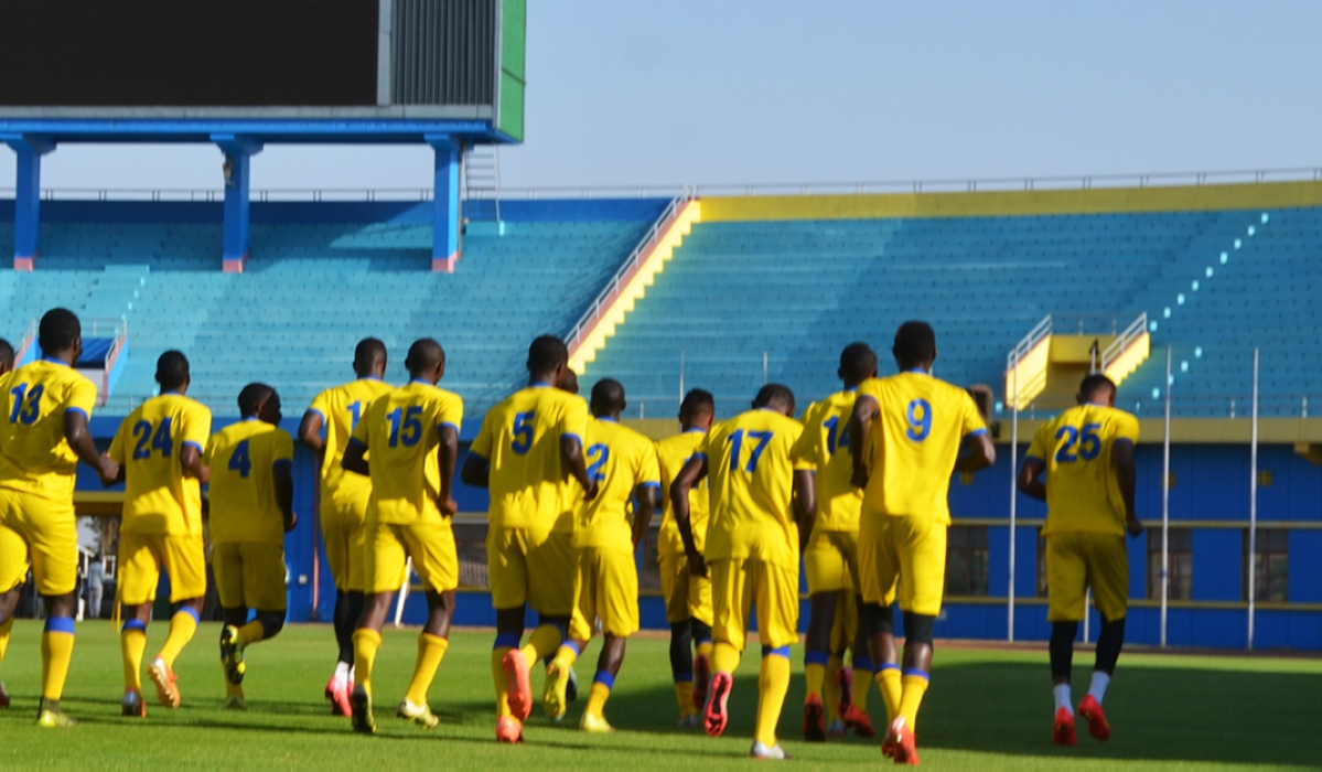Junior national team players during a training at Amahoro Stadium.Rwanda will not participate in the upcoming Cecafa U-17 competition slated for Addis Ababa from October 1 to 14, 2022.