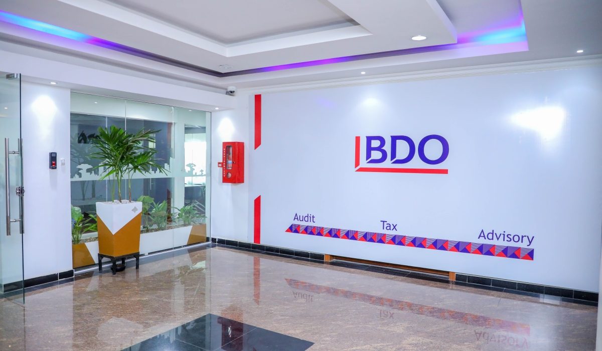 A side view of the entrance to the BDO offices