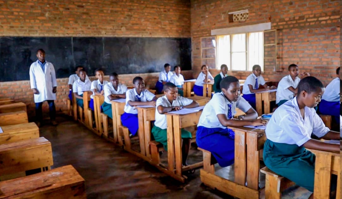 Candidates sit  the National Examination at Group Scolaire Shyorongi on July 26. A total of 21,186 primary pupils and 18,369 Ordinary Level candidates, who sat their national exams last year, are set to repeat the exams .Courtesy