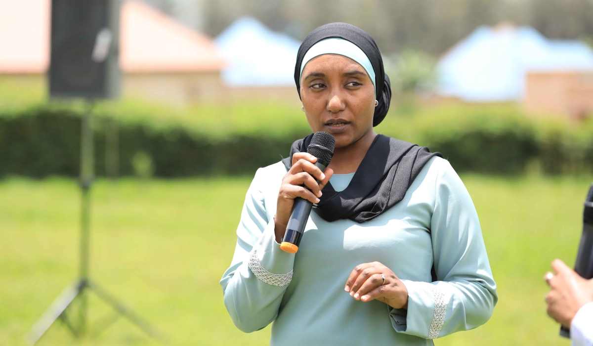Asma Redi, the Director General of Nation Building at Ethiopia’s Ministry of Peace spreaks at the event. Asma leads the Ethiopian delegation that is on a working visit in Rwanda to learn from the country’s journey of unity and reconciliation. Courtesy