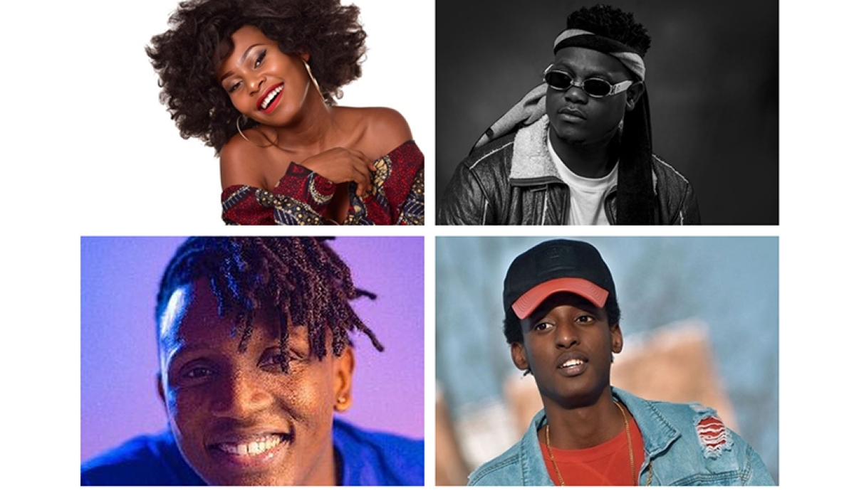 (L-R) Alyn Sano ; Brucie Melodie; Christopher and Young CK. Photos/ Net