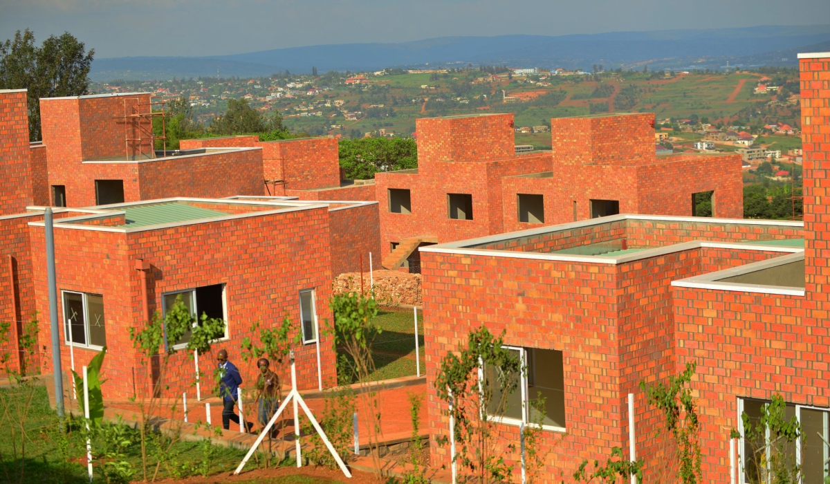 The newly inaugurated Umutuzo urban village at Gahanga that is expected to accommodate 67 dwellings by the end of 2022 through Gahanga 1 project. / Courtesy