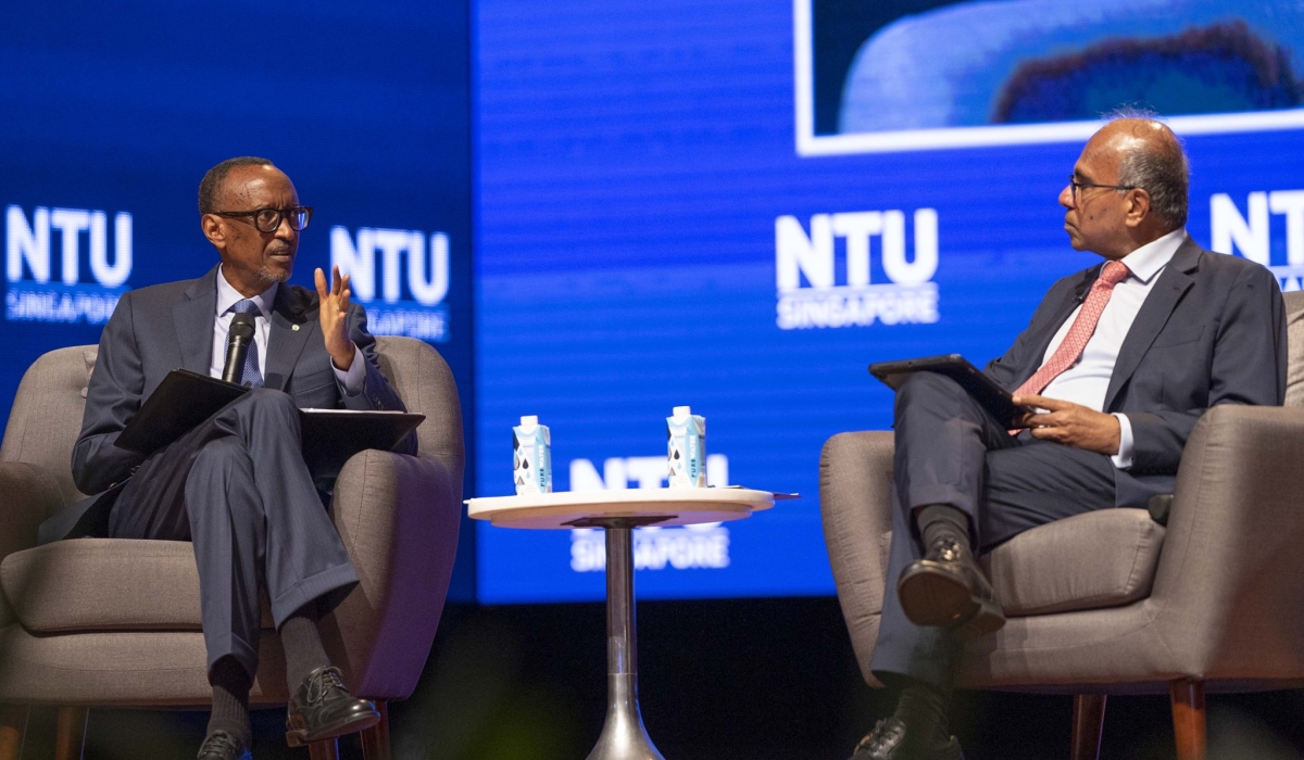 President Paul Kagame delivers the Majulah Lecture  at the Nanyang Auditorium  in Singapore on Friday September 30. Photos by Village Urugwiro