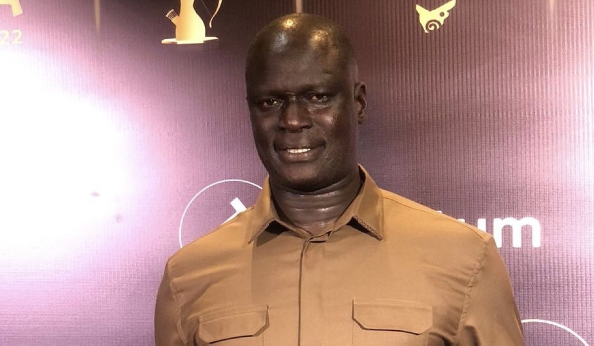 Amadou Gallo Fall, President of the Basketball Africa League with the award after being awarded among this year’s nominees of GUBA awards.Courtesy