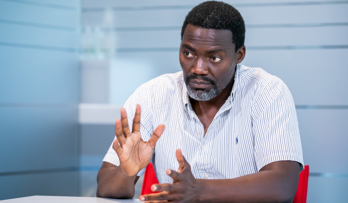 REG coach Henry Mwinuka during the interview last week. Mwinuka vows to resign if club hires new coach for BAL. / Photo by Olivier Mugwiza