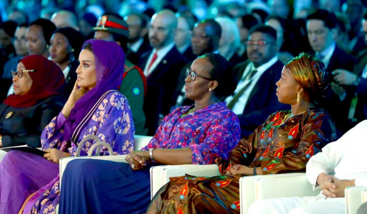 First Lady Jeannette Kagame during the World Innovation Summit for Health in Doha, Qatar on Tuesday, October 4. / Courtesy