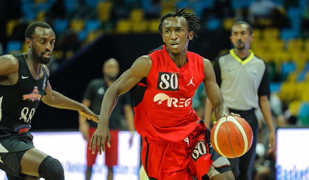 REG basketball point guard Jean Jacques Wilson Nshobozwabyosenumukiza during a past match at Kigali Arena. The 23-year-old has signed a contract to join APR BBC. Photo: Dan Nsengiyumva.