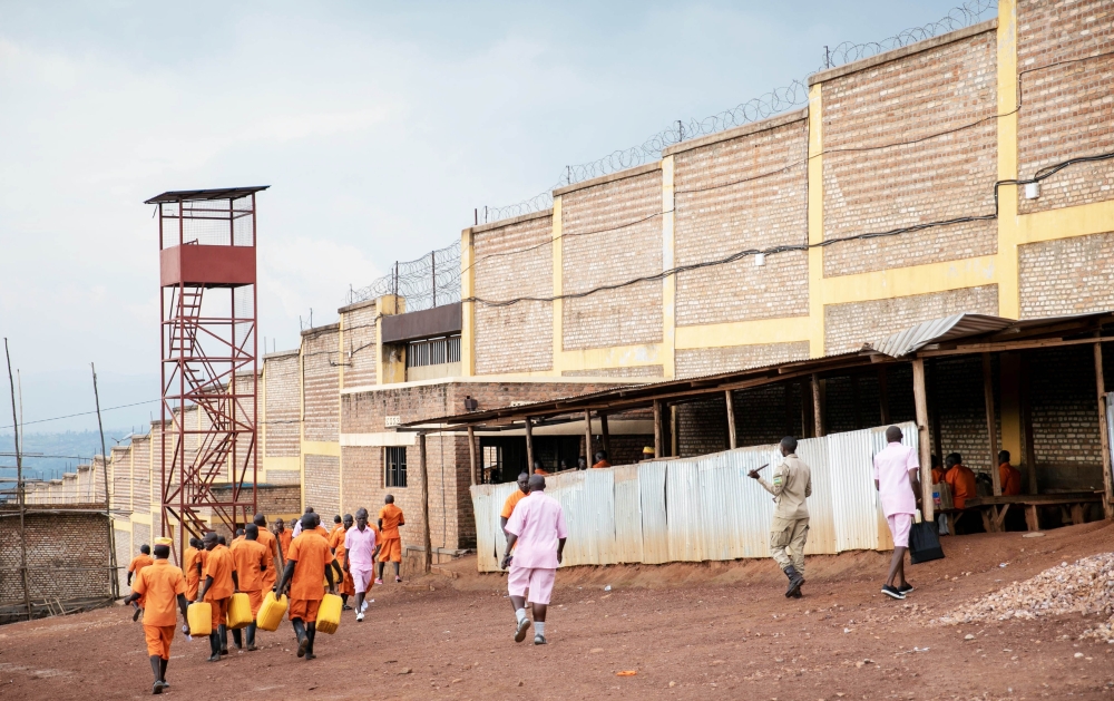 Prisoners at Nyarugenge Prison in Mageragere Sector.  Rwanda is set to increase the use of non-custodial mechanisms for convicts and detainees. Sam Ngendahimana