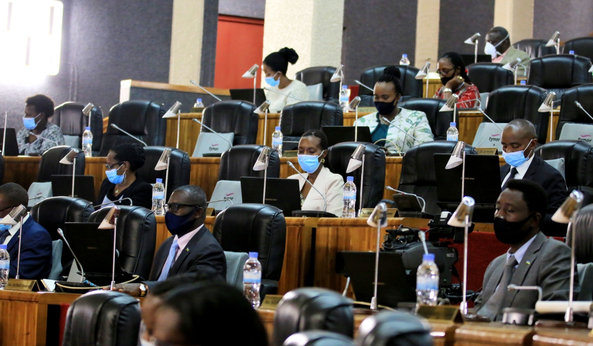 Members of parliament during a session.   They call for a coordinated planning mechanism that can help Rwanda to achieve the intended inequality reduction under the Sustainable Development Goal. Photo by Craish Bahizi