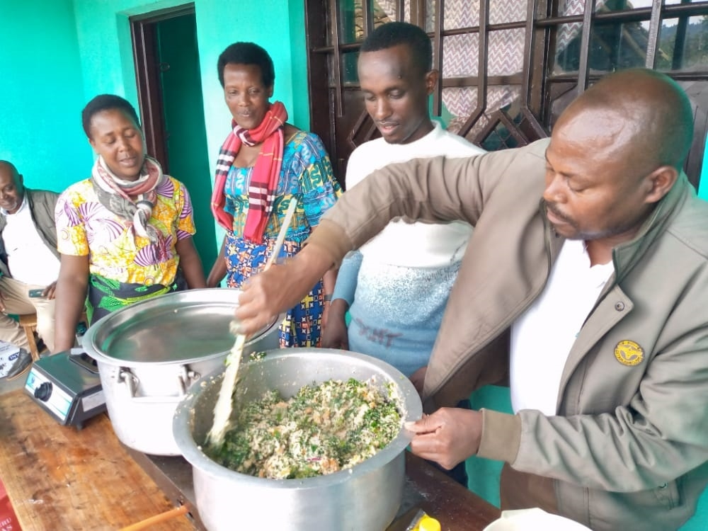 A resident of Mukamira Sector, Ndinayo is one of the men who are the first to directly get involved in the fight against stunting in Nyabihu District.