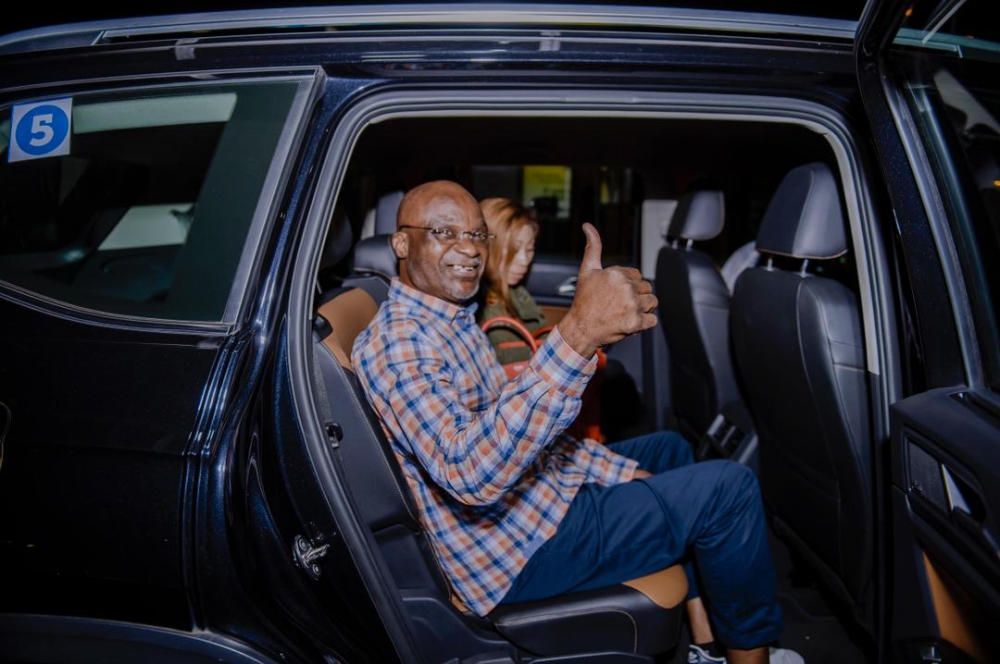 Cameroonian football legend Albert Roger Miller, commonly known as Roger Milla, is also in Rwanda. / Courtesy