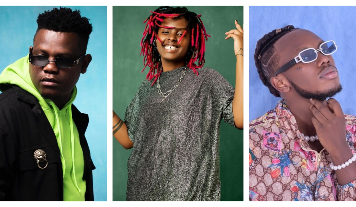 L-R: Bruce Melodie, Ariel Wayz and Chris Eazy will perform at this year’s Youth Connekt.  Net photos.