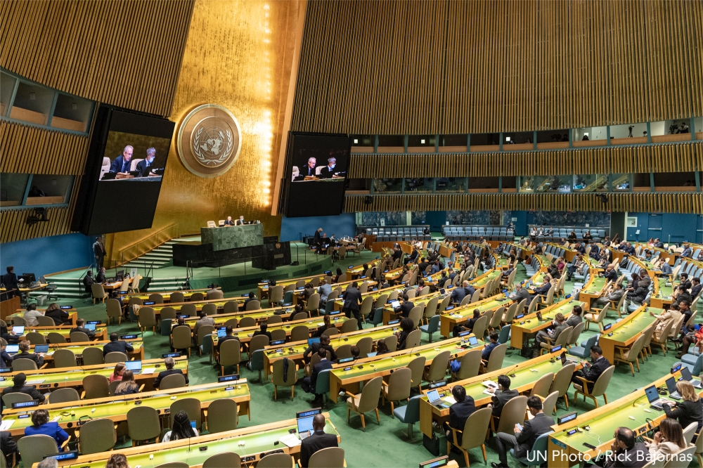 The United Nations General Assembly overwhelmingly adopted a resolution calling on countries to reject Russia&#039;s attempted annexation of four regions of Ukraine. Courtesy