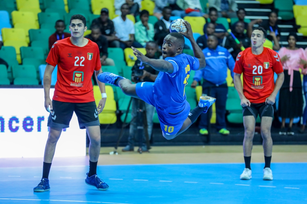 National team player in action. The U-20 and U-18 national entered residential training in preparation for the upcoming Africa Zone V Challenge Trophy tournament, in Kenya. Dan Nsengiyumva