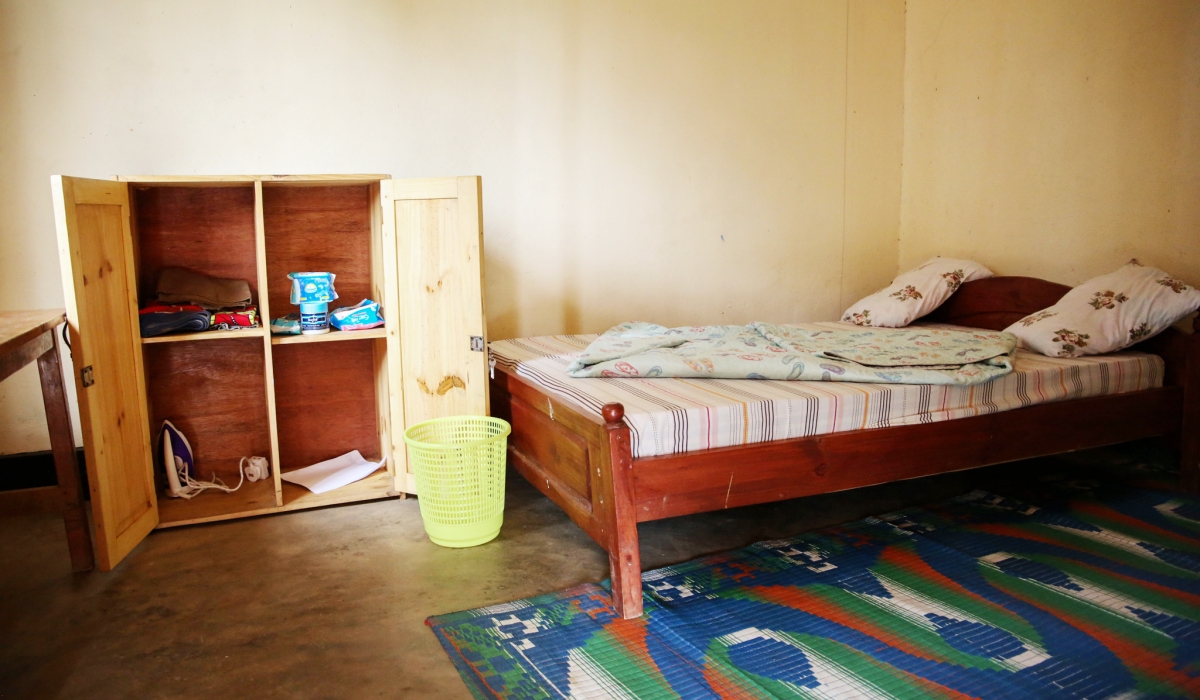 Inside a girls&#039; room at Groupe Scolaire Protestant in Kigali. Schools in some remote areas are seeking for more sanitary materials for ‘girls’ room’ as a measure to help in mitigating dropouts and missing classes. Dan Nsengiyumva