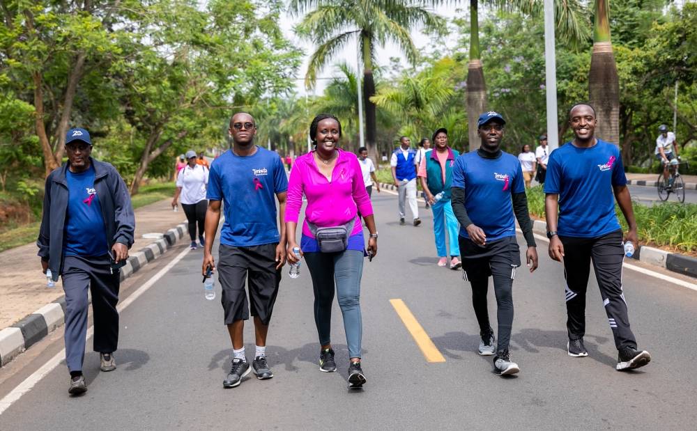 The Sunday's event coincided with this year's Breast Cancer Awareness Walk, as part of the activities to mark the Breast Cancer Awareness month.
