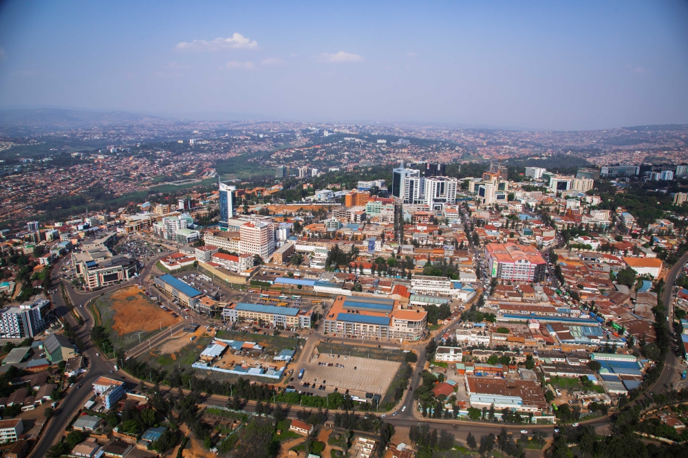 An aerial view of Kigali City. Rwanda is the eleventh country to be remapped through Google’s new feature Street View which doesn’t only show street addresses but also gives images of a place. Photo: File.