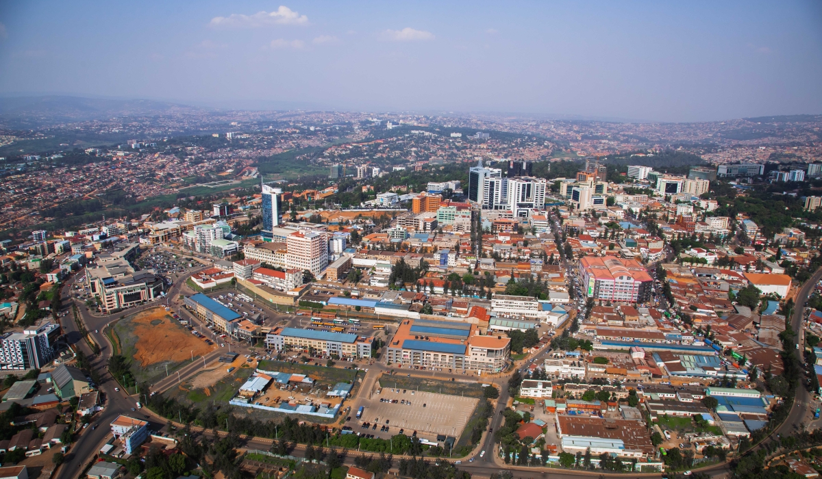 An aerial view of Kigali City. Rwanda is the eleventh country to be remapped through Google’s new feature Street View which doesn’t only show street addresses but also gives images of a place. Photo: File.