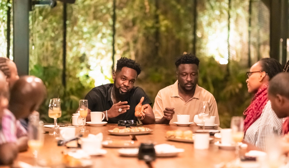 Patoranking shared his insights with Rwandan music promoters and enthusiasts.Courtesy photos.