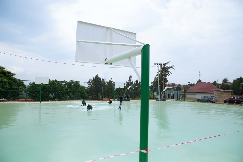 A newly constructed basketball playground in Kimironko Gasabo District. Dan Gatsinzi