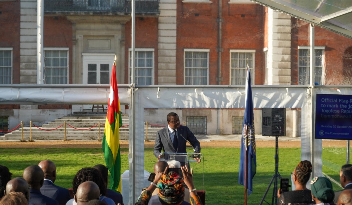 Togo’s flag was raised on October 20 at the Commonwealth headquarters to formally mark its entry into the 56-member family of nations. Courtesy