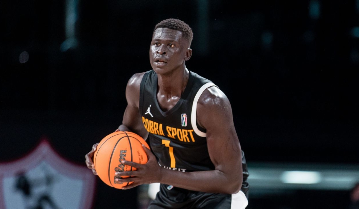 Mayan Kiir, the power forward, paced the Cobra Sport of the BAL with 18.8 points and led the BAL with 11.2 rebounds through five games last season in Kigali, Rwanda. Photo: Courtesy.