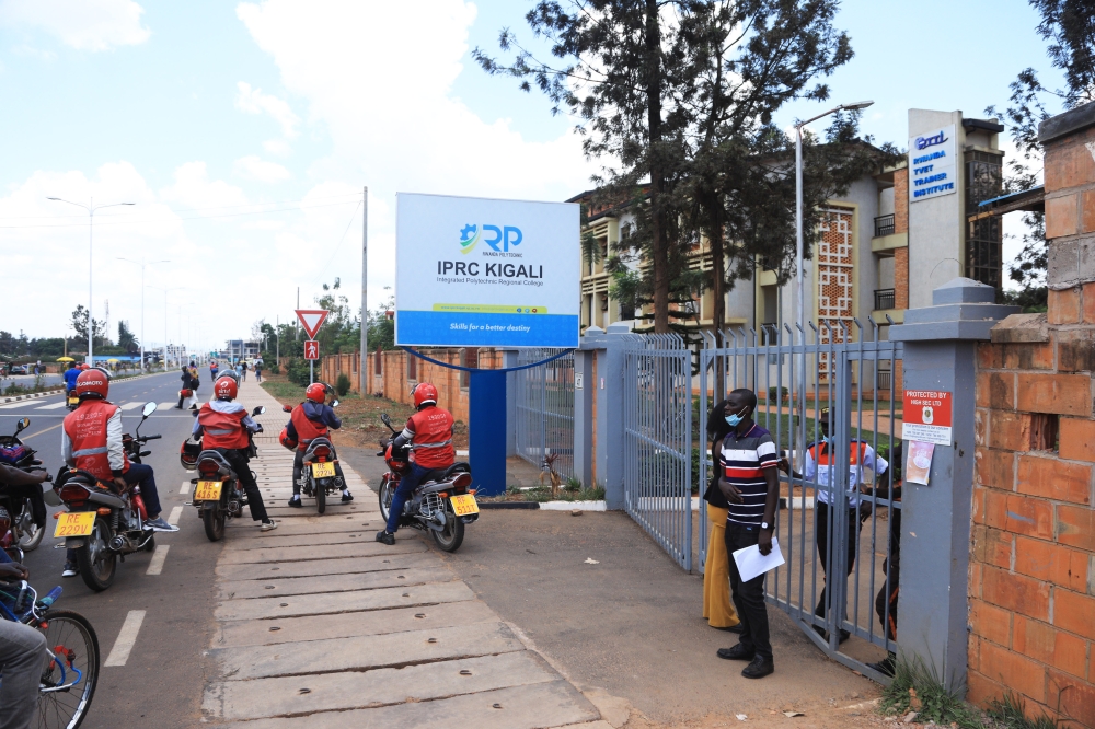 A  view of the closed main gate of IPRC Kigali on Monday, October 24. Photo by Sam Ngendahimana
